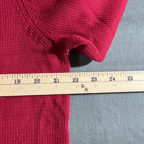 L.L. Bean Sweater Mens Size Medium Tall Cotton Knit V-Neck Casual Office Work - Picture 8 of 8